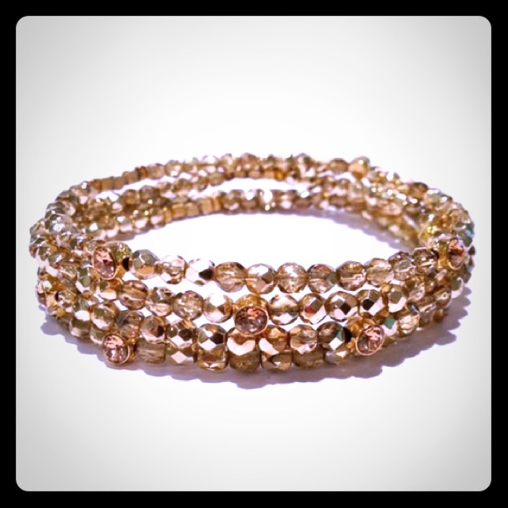 Seasonal Whispers Goldshade Swarovski bracelet. Looks so pretty on the arm.